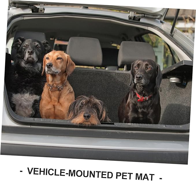 Car PET Seat Cover Breathable Waterproof PET Cushion for Dogs and Cats Portable Dog Car Seat Non-Slip Backing and Storage Pockets