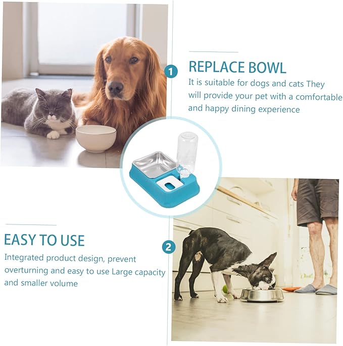 Pet Water Bowl Non-Slip Base Automatic Water Dispenser for Dogs and Cats for Home Use