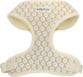 No Pull Dog Vest Harness for Small&Medium Dogs, Side Clip Adjustable Pet Vest, Soft Breathable, Fashion Dog Harnesses for Walking, Running, Shopping (Gold, L)