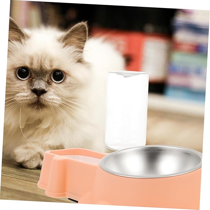 Kisangel Automatic Dog Food and Water Dispenser Bowl Pet Feeding for Puppies and Dogs Non- Design and Pet Stores