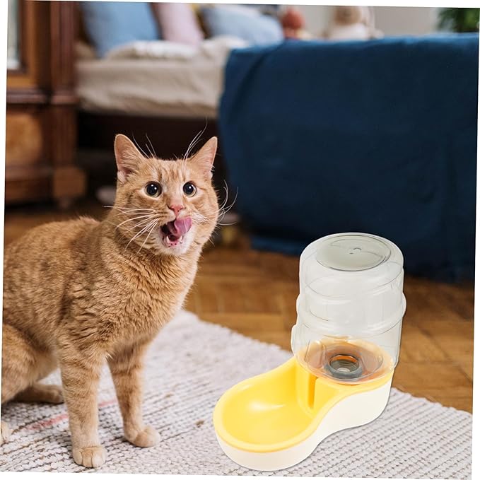 Yardwe 1pc Automatic Cat Water Dispenser Pet Drinking Bowl for Dogs and Cats Pet Water Feeder Smooth for Home Use