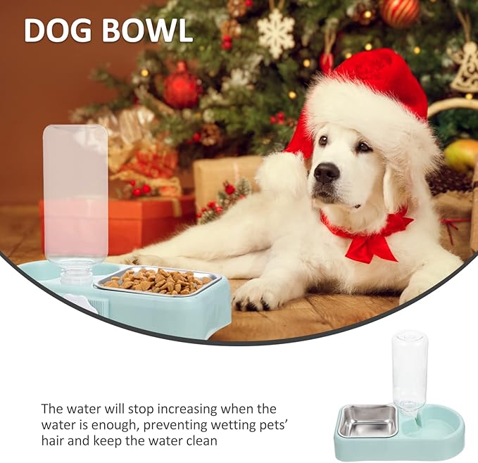 Mipcase 1set Hanging Pet Feeder Detachable Dog Bowl Automatic Water Dispenser for Cats and Dogs Multi-Functional Design for Busy Pet Owners Safe and Material