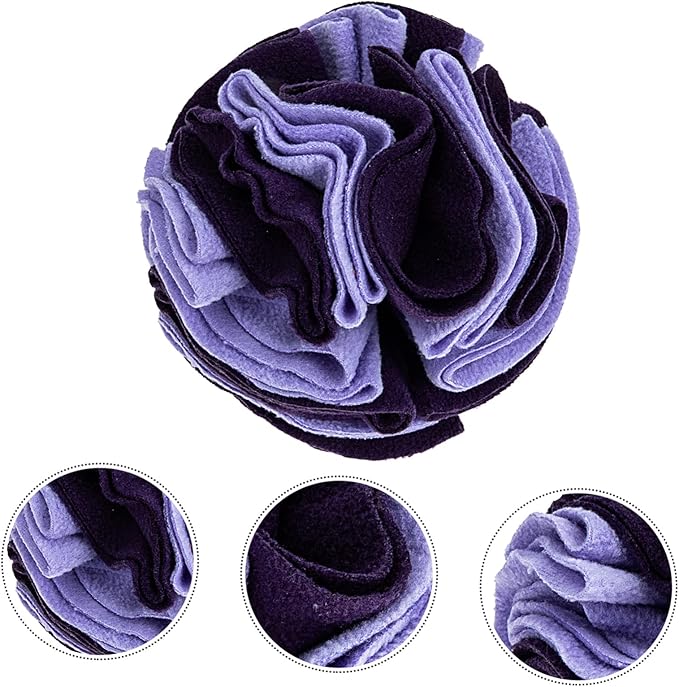 YARNOW Pet Dog Sniff Toy Dog Chewing Toy Slow Feeder Ball Puppy Plaything Made from Polar Fleece