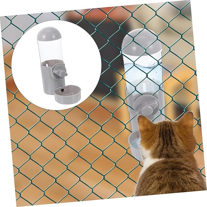 YARNOW Automatic Dog and Cat Water Feeder Hanging Design Non-Spill Plastic PET Water Dispenser for Dogs and Cats for Crate Use and PET Feeding Supplies