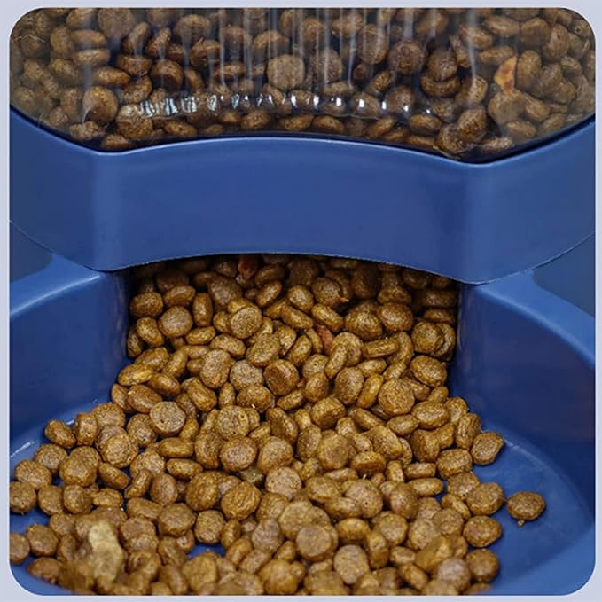 Fountain Pet Automatic Feeder and Water Dispensers Set, Automatic Pet Dog Cat Water Fountain Dispenser Puppy Drinker Feeder No Spill Water Dispenser and Feeder Pet Water Dispenser