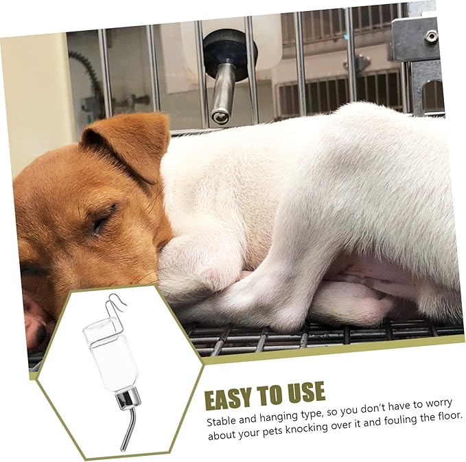 BESPORTBLE 3pcs Automatic Pet Water Dispenser Leak Hanging Dog Water Feeder Bottle for Cats and Pets Easy and Refilling for Cages and Walls