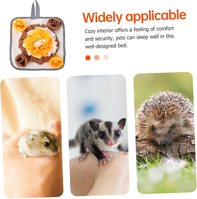 BESPORTBLE Dog Agility Training Equipment Small Pet Snuffle Mat Rabbit Feeding Pad Bunny Training Mat Pet Sniffing Cushion Slow Feeding Pad