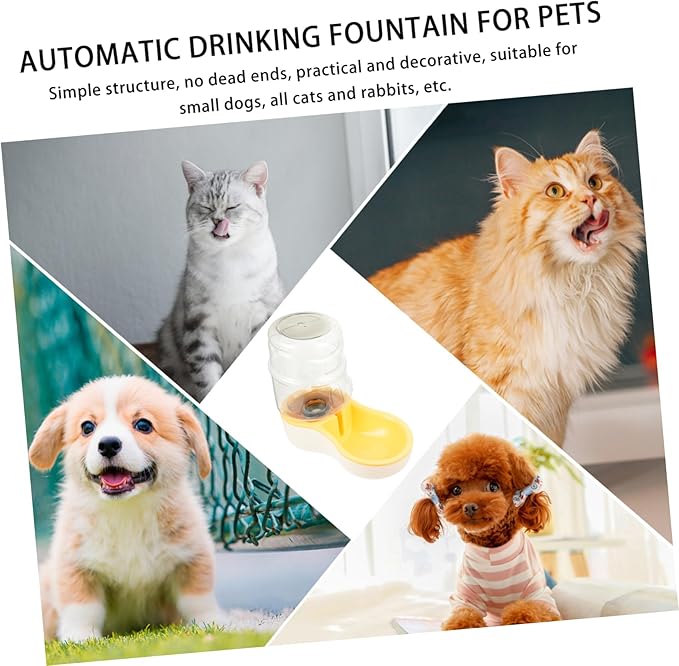 Kisangel 1pc Automatic Pet Water Feeder for Dogs and Cats Lightweight Drinking Bowl Capacity for Pets Easy to and Use