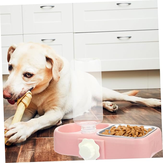 Automatic Pet Feeder and Water Dispenser Set for Dogs and Cats - Detachable, Convenient, and Easy to Use