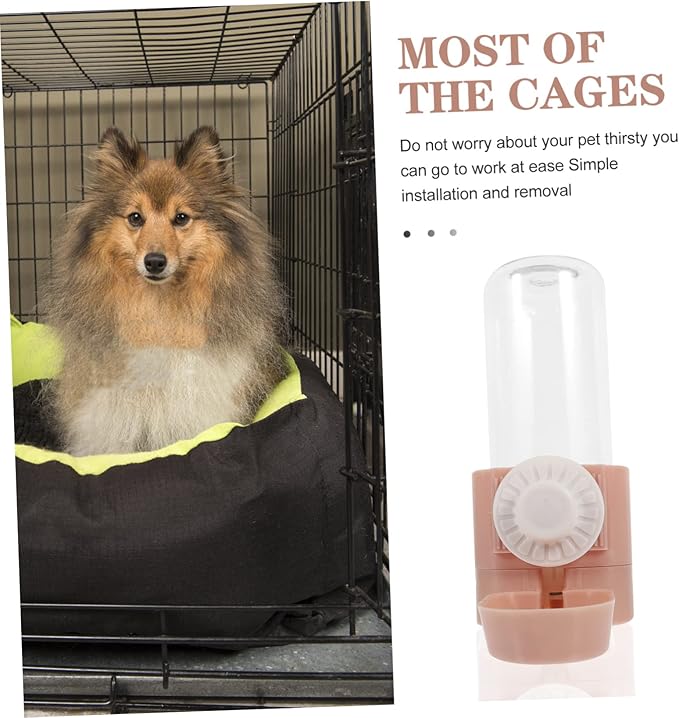 SUPVOX 3pcs Pet Water Dispenser Dog Cat Auto-Fill Water Bottle Portable Hanging Feeder Easy Install Bottle Pet Accessory