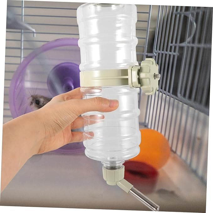 Automatic Pet Water Dispenser Overflow Dog Water Bottle Feeder for Rabbits and Puppies Hanging Design Leak Convenient and Safe Pet Cage Accessory