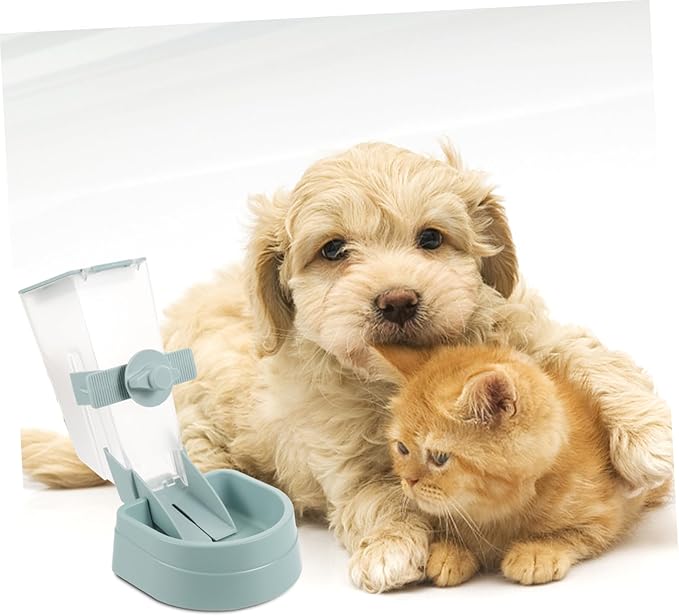Automatic Dog Feeder Capacity Pet Cage Feeder Hanging Brackets for Stability Easy Design for Puppies and Dogs for Home Use