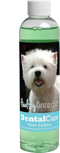 Healthy Breeds Dog Dental Care Water Additive for West Highland White Terrier - Helps Freshen Breath, Reduce Plaque & Control Tartar - Mint Flavor - 8 oz