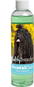Healthy Breeds Dog Dental Care Water Additive for Bergamasco - Helps Freshen Breath, Reduce Plaque & Control Tartar - Mint Flavor - 8 oz