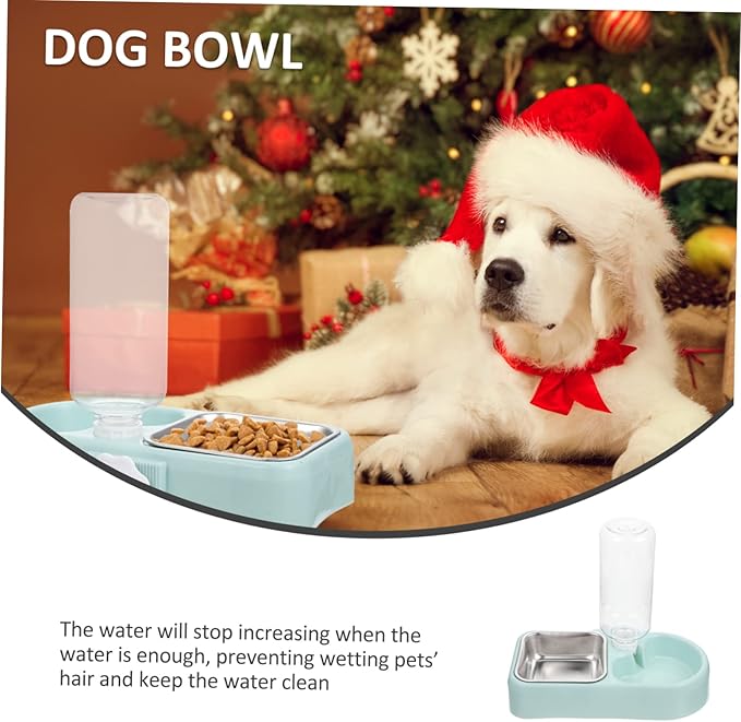 VICASKY Automatic Dog Water Refiller Bowl Elevated Dog Bowl for No Spill Pet Feeder Detachable Feeding Tool