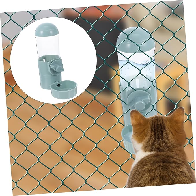 HEMOTON Automatic PET Water Feeder for Cats and Dogs Hanging Design Tip Plastic Water Dispenser 1.5L Capacity for Home Use Easy to Clean