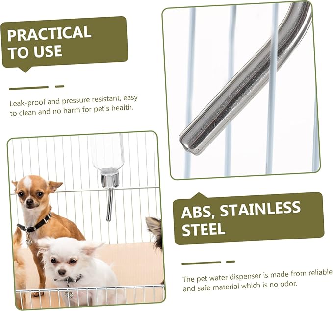 MERRYHAPY Automatic Pet Water Feeder Leak Cat and Dog Water Dispenser Hanging Design for Clean Drinking Large for Home Use and Outdoor Activities