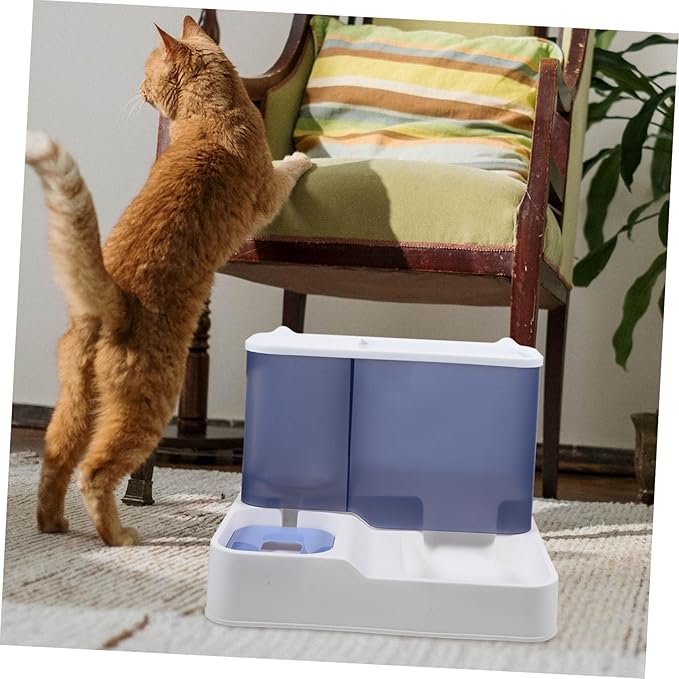 POPETPOP 1Pc Automatic Pet Water Dispenser Capacity Drinking Tool for Cats Dogs Easy Surface Stable Skid Base for Busy Pet Parents Convenient Water Feeder