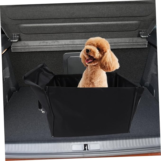 SUPVOX PET Seat Cover for Cars Waterproof PET Basket Storage Pockets Breathable and Washable Dog Car Seat for Travel Suitable for Cats and Dogs