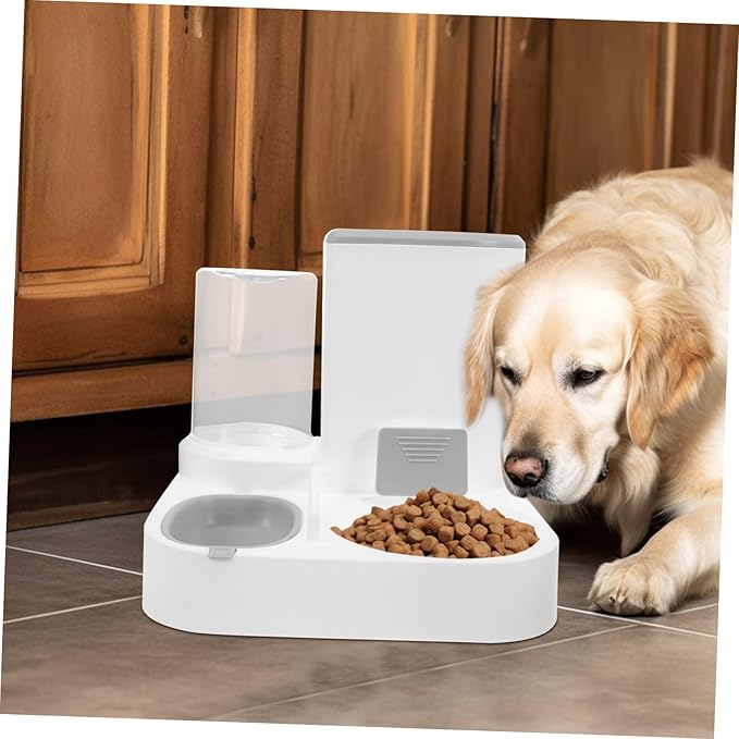 Automatic Pet Water Dispenser with Dry and Wet Separation Large Capacity Cat and Dog Feeder Easy to Clean and Use Dual Food and Water Needs