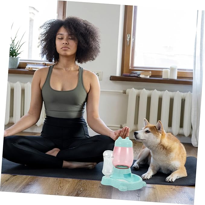 SUPVOX Automatic Cat Dog Water Feeder Bowl Pet Drinking Fountain Easy Clean Portable Cat Dog Bowl Feeder