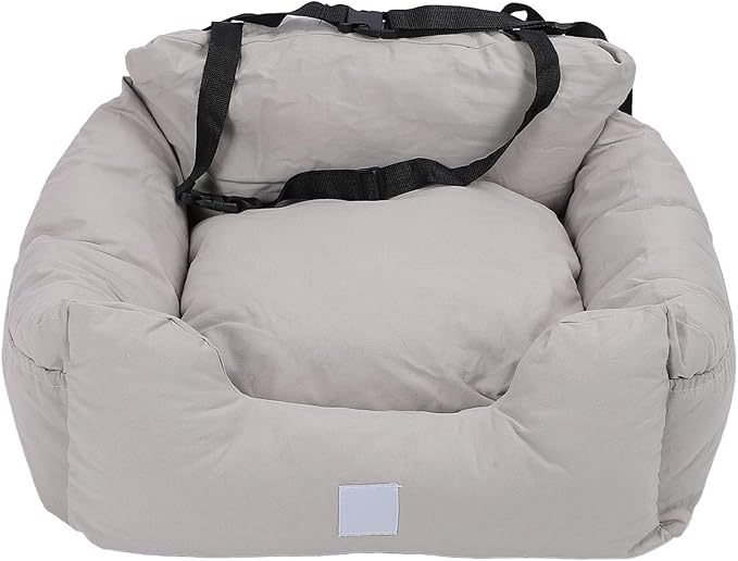 Dog Car Seat Removable Washable Portable Antislip Pet Car Bed for Small Medium Dogs Cats