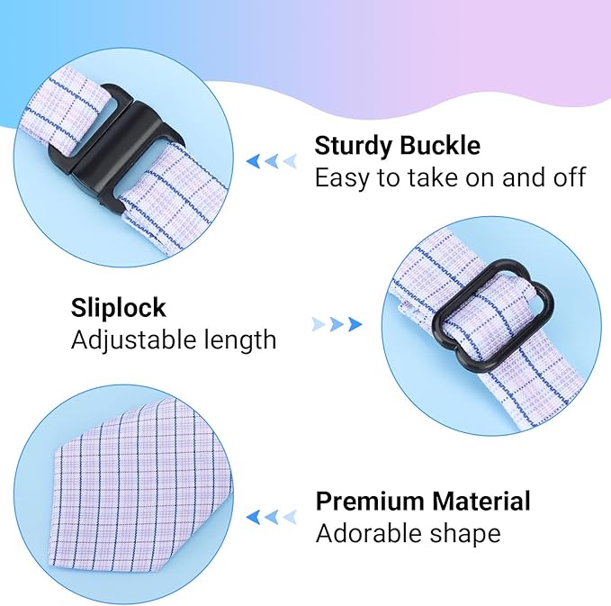 Segarty Dog Ties and Bows, 30 PCS Plaid Pet Neck Ties Grooming Accessories for Daily Wearing Birthday Photography Holiday Festival Party Gift, Seasonal Necktie for Small Medium Dogs