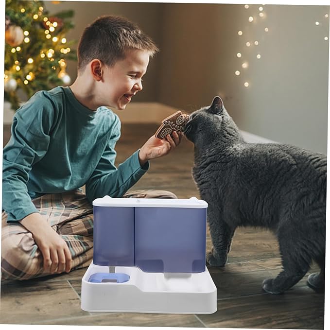 Sosoport Sturdy Pet Drinking Feeder Automatic Pet Waterer Bowl Filter for Small to Medium