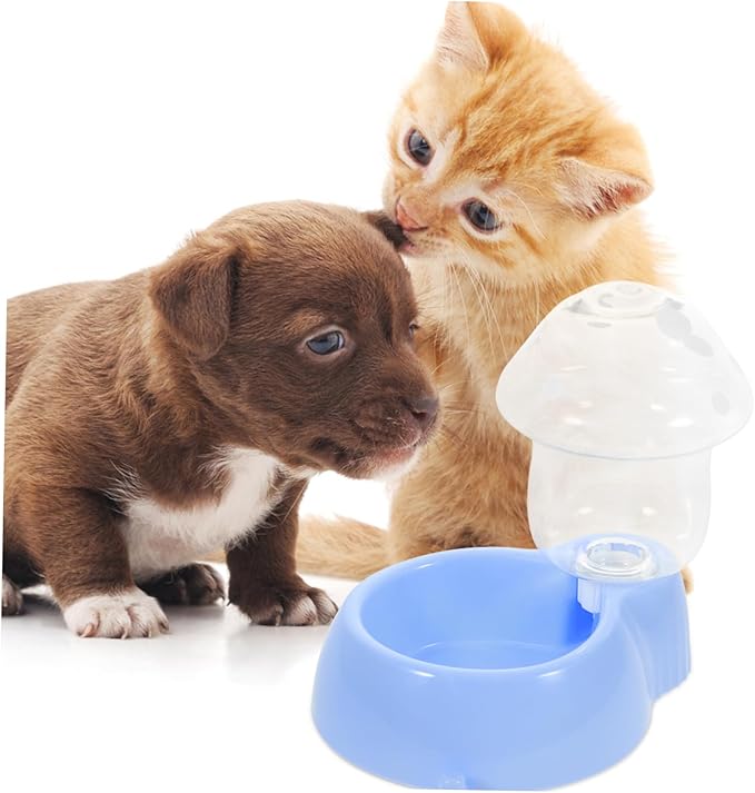 Automatic Pet Water Dispenser Mushroom-Shaped Waterer for Cats and Dogs Lightweight and Water Feeding Device for Indoor Use