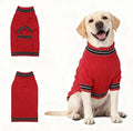 Small/Medium Dog Sweater, Warm Dog Winter Coat w/Sleeves, Comfortable High Neck & Leash Hole, Premium Dog Clothes for Labrador-Best for Holidays, Daily Walks XL Bright Red