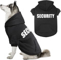 Dog Sweaters for Large Dogs Security Dog Hoodie Soft Brushed Fleece Clothes Sweatshirt with Pocket(XL)