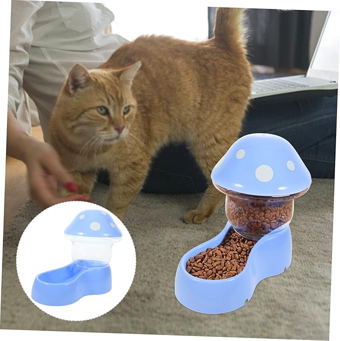 Totority Self Filling Dog Feeder Bowl Automatic Cat Feeder Dispenser Sturdy Material Pet Accessory