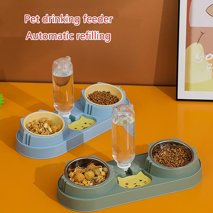 Pet Feeding Bowl Dog Food Small Dogs Food Large Capacity Anti-Skid Feeding Dispenser Kitten Feeder Pet Supplies for Small Dogs Treats