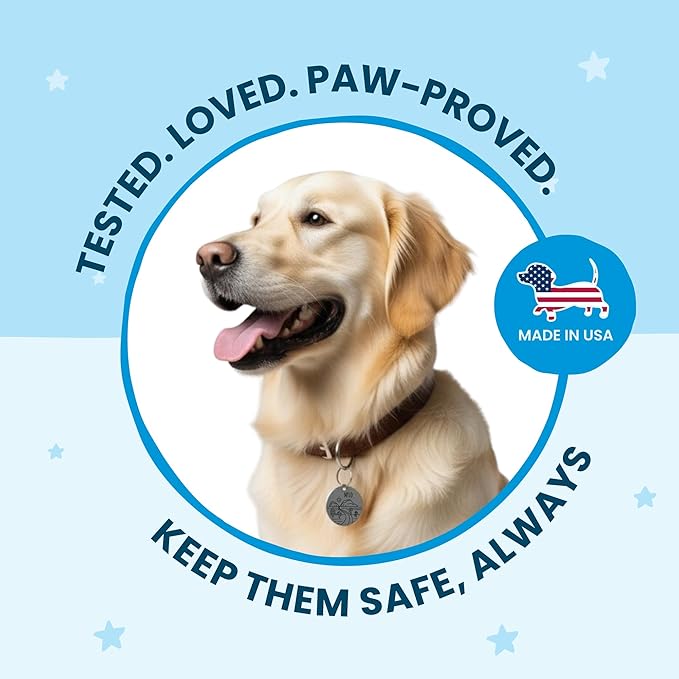PawFurEver Dog Tags Personalized with Breed Design - Custom Dog Tags for Pets - Dog ID Tags Personalized for Pets - Stainless Steel Dog Collar Tag - Pet Name Tags for Dogs (Diamond, Gold)