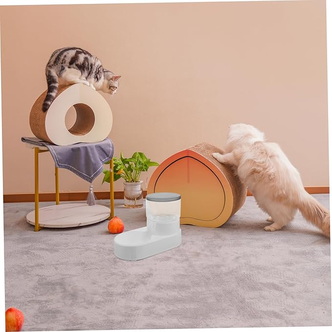 POPETPOP Automatic Dog Food Feeder Pet Feeder Dispenser for Cats Dogs Material Elegant Design Monitoring and Multiple Pets