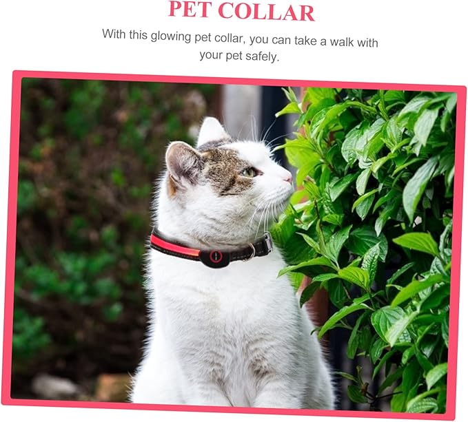 LED PET Collar Three Flash Modes 50CM USB Charging Collar for Golden Retriever Bichon Frise Night Safety Light