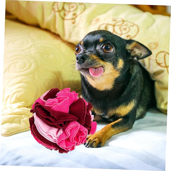 SUPVOX Pet Dog Sniff Toy Chewing Ball for Puppies Slow Feeder Interactive Plaything Helps Reduce Destructive Behavior Enhances Sniff Training Compact for Easy Storage