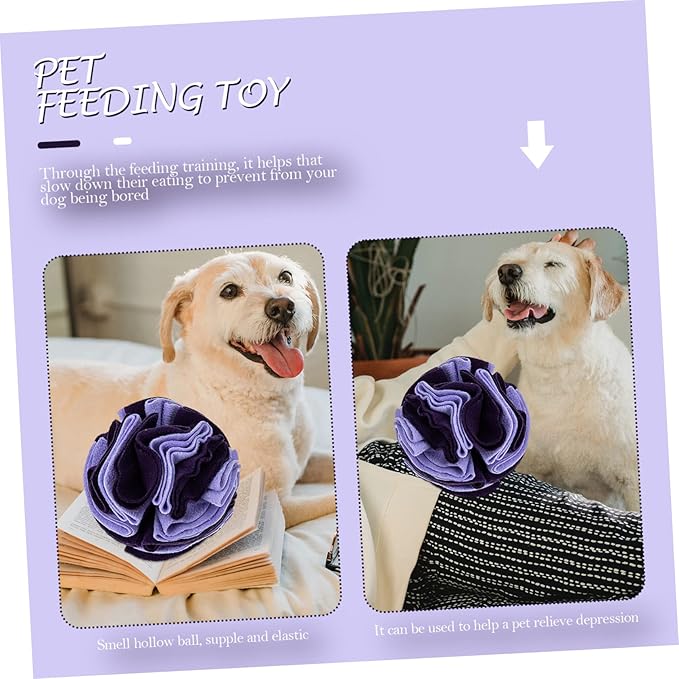 Happyyami Dog Sniffing Training Toy Interactive Slow Feeding for Pets Upgraded Sniffing Mat Design Sense of Smell Boredom Easy to Clean