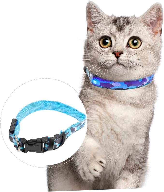 Luminous LED Dog Collar for Pets Durable Glowing Pet Collar for Nighttime Safety Rechargeable and Comfortable Design