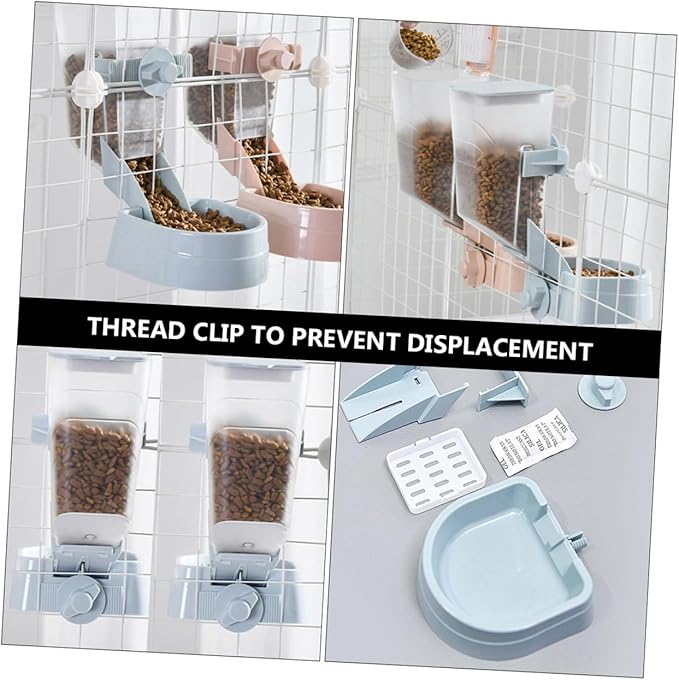 2l Hanging Automatic Dog Feeder Pet Cage Feeder Large Capacity Pet Food Dispenser for Kennels and Outdoor Use