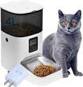 4L Automatic Cat Feeder Pet Food Dispenser with 10s Voice Recorder, Pet Feeder up to 8 Meals per Day, Timed Cat Feeder with Dry Food Sealed Ring
