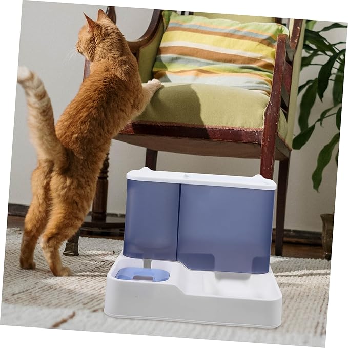 GANAZONO Automatic Pet Feeder Water Fountain Cat Dog Water Bowl Dispenser Easy Pet Drinking Supplies