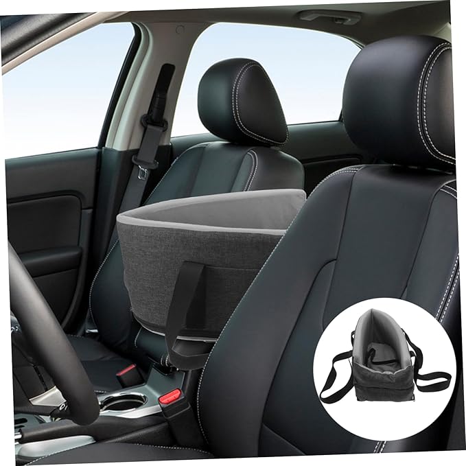 POPETPOP Portable Dog Car Seat Washable Pet Seat for Dogs and Cats and Tear-Resistant Material Fit for Outdoor to Clean and Install Season Comfort