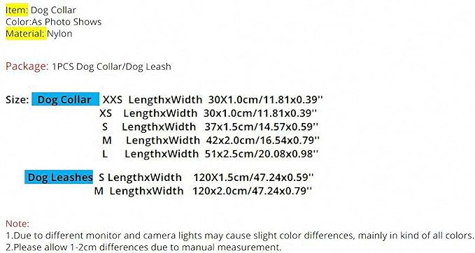 Colorful Rainbow Pet Dog Collar Necklace Apparels Nylon Material Durable Puppy Dog Cat Harnesses Leash Accessories (XXS-L) 13 Dog Leashes S