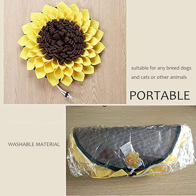 Snuffle Mat for Dogs Feeding Mat Flower Encourages Natural Foraging Skills Dog Toys Dog Treat
