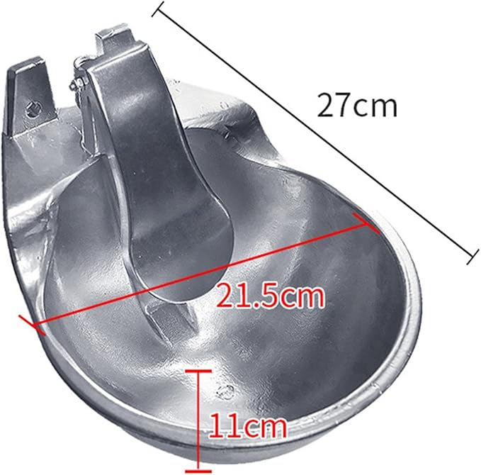Automatic Drinking Water Bowl Water Drinker Bowl,Pet Water Bowl,Farm Animals Pet Water Dispenser for Cattle Horse Dog, Blue Large(Cast Aluminum)