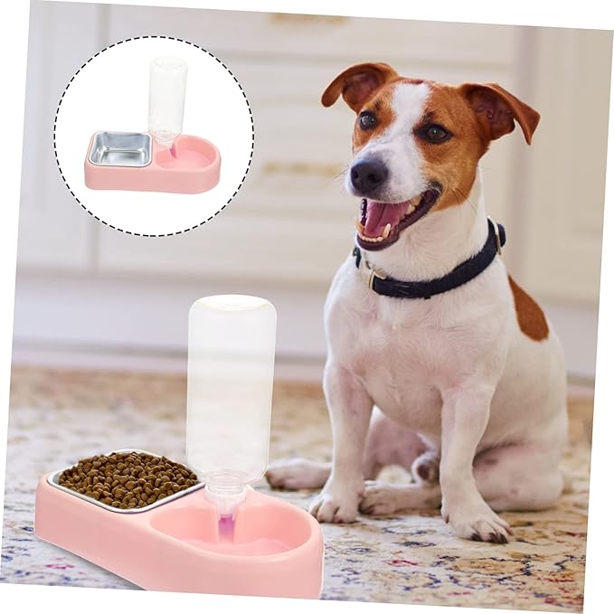 1set Hanging Automatic Pet Feeder and Water Dispenser Detachable Dog and Cat Feeding Station Convenient Wall-Mounted Bowls for Easy Installation and Cleaning Suitable for Dogs Cats