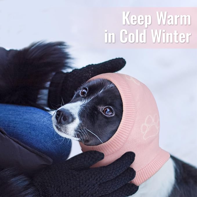 Nanaki Dog Hats Calming Hoodie-Dog Ear Covers Head Cover Protector Hematomas Wraps, No Shake Ear Wrap Muffs Noise Protection, Anxiety Relief, Fireworks, Grooming, Thunderstorm, Bath, Vet Visit
