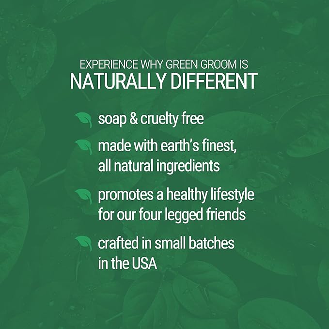 Green Groom Argan Oil Dog Shampoo, 1 Gallon - Vitamin E and Antioxidant Rich, Restores Shine, Moisturizing, Natural Ingredients, Helps Relieve Dry Itchy Skin, Adds Moisture to The Coat