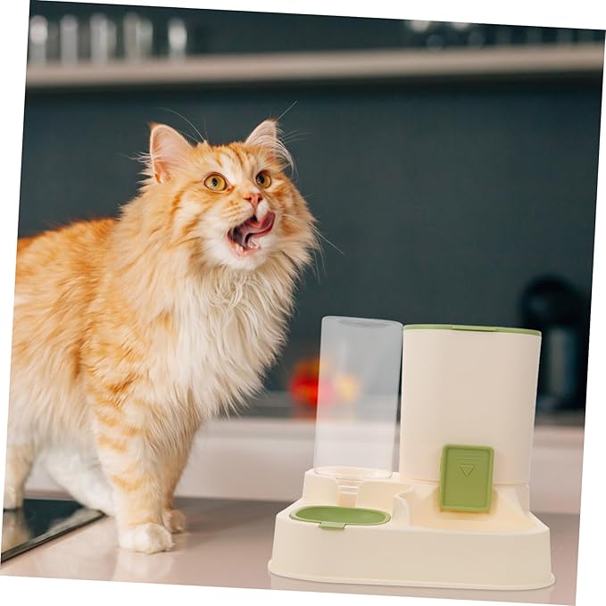 Large Capacity Automatic PET Water Feeder Dry Wet Separation Water and Food Dispenser for Dogs and Cats Detachable Design Fall Feature
